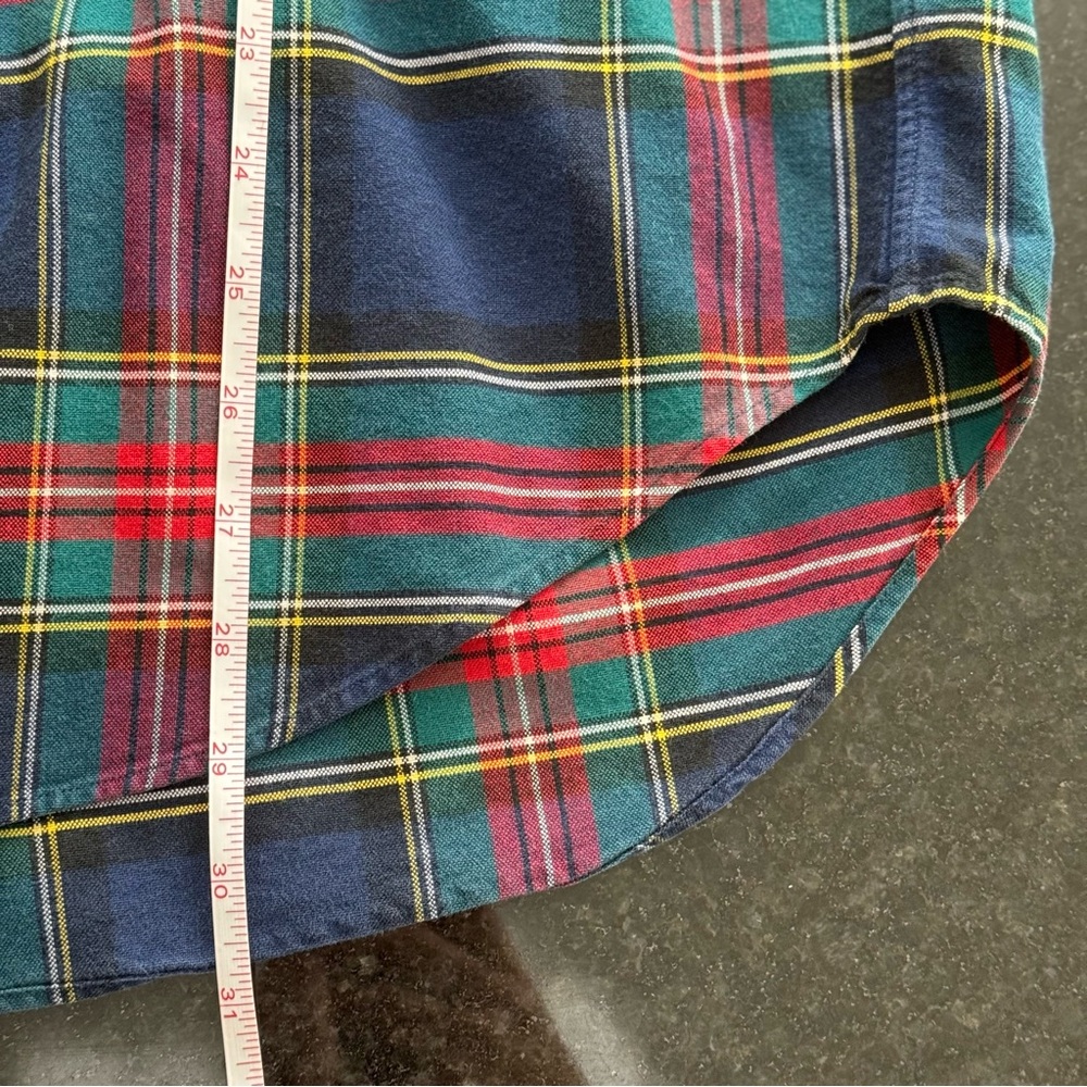 Vintage (1990s?) Ralph Lauren Blake plaid 100% cotton button up shirt sz Medium - Picture 10 of 12